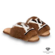 Load image into Gallery viewer, LV Mink Mules Slipper